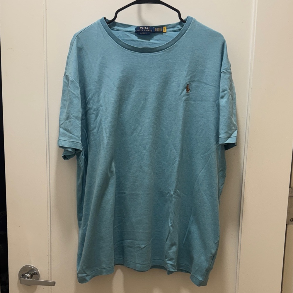 Polo by Ralph Lauren Men's Light Blue Tee